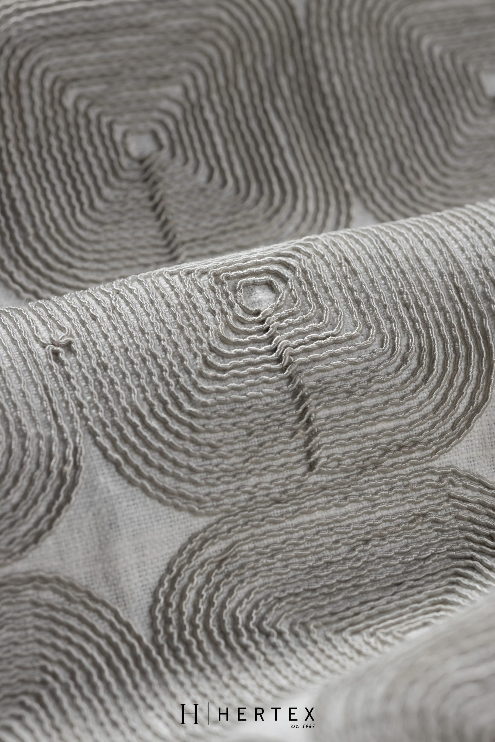Muted Magic Concentric Silver Tree Fabric
