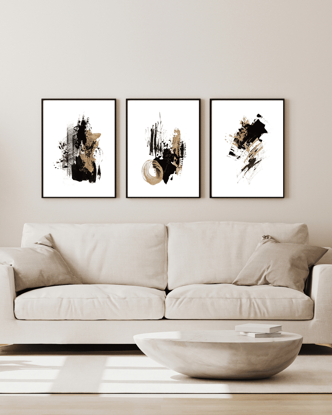 Enscribed and Endorsed Abstract Art Set