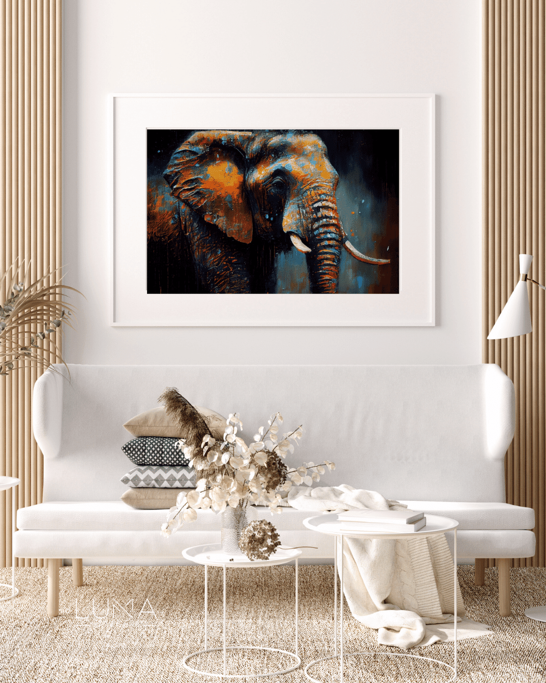 Mysterious Elephant Animal Artwork