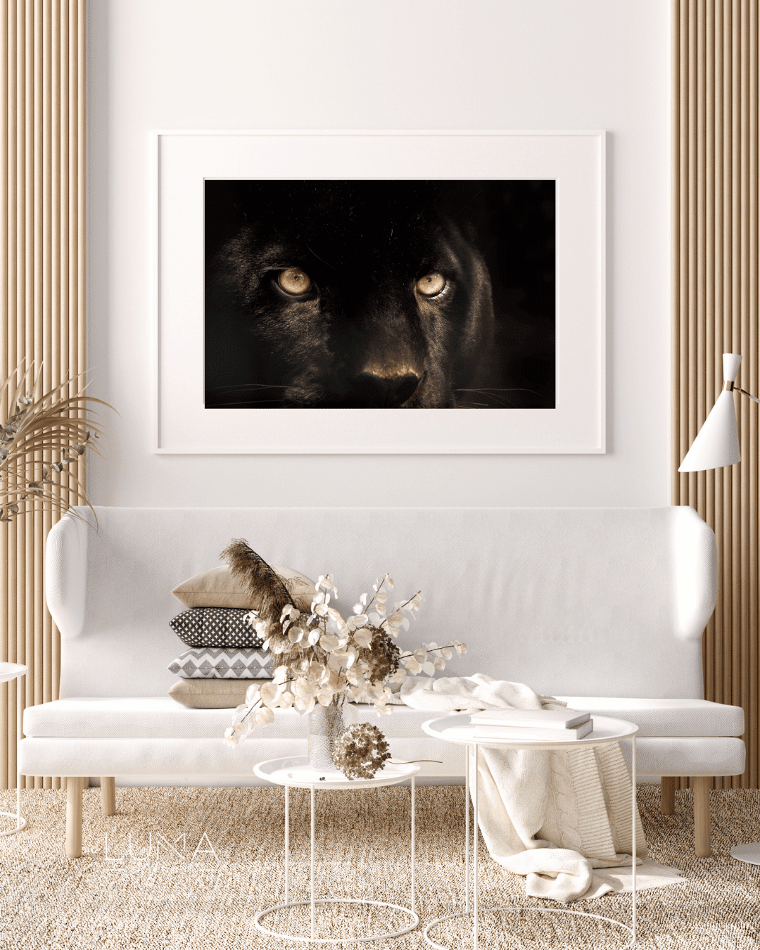 Golden Eye Panther Animal Artwork