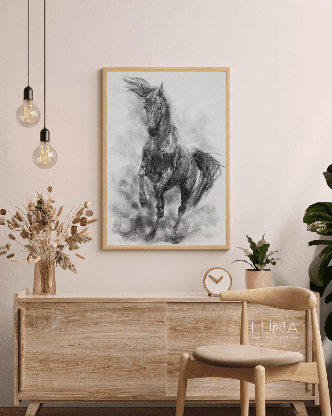 Mysterious Stallion Animal Artwork