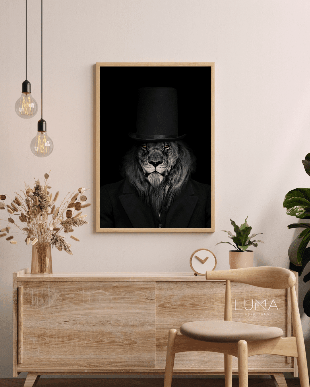The Dark King Animal Artwork