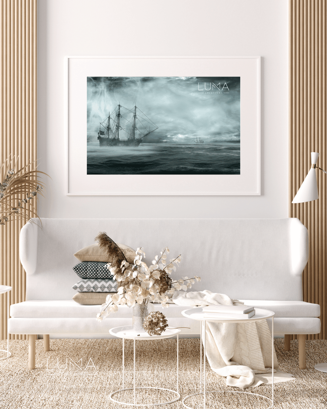 Stromy Sails Landscape Artwork